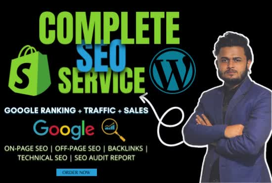 do wordpress and shopify SEO to increase organic traffic
