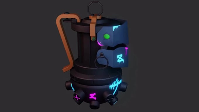 3d game ready assets, items, 3d props, lowpoly game designs hand painted assets
