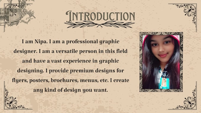 design a professional logo ,flyer, menu, brochure or poster