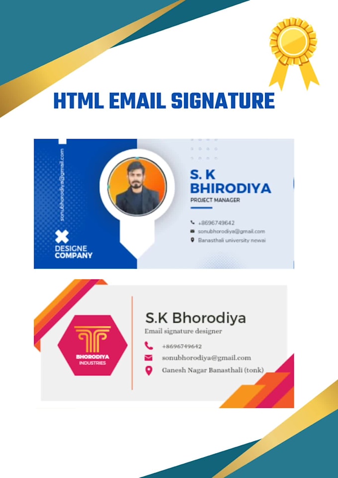 do clickable html email signature within 2hrs