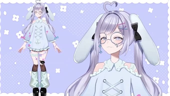do high quality 2d vuber model, live 2d, live 2d vtuber rigging, vtuber model