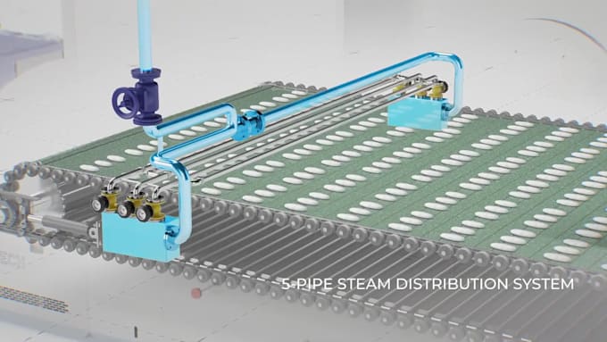 Create 3d industrial animation, factory process animation marketing or ...