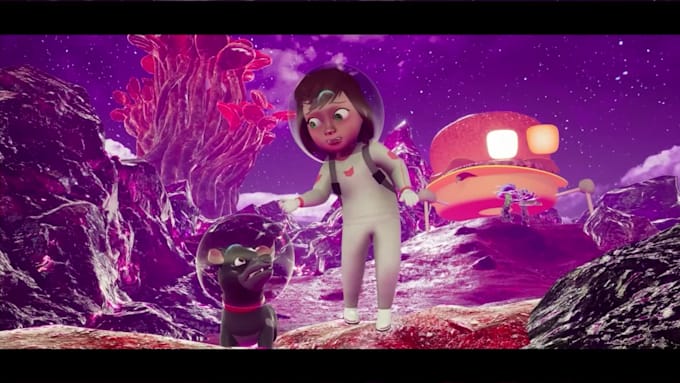 do 3d animation video and 3d character design