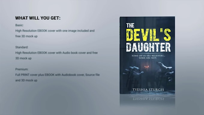 design professional book or ebook cover