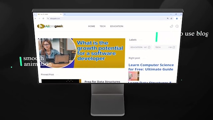 do website and app promo video