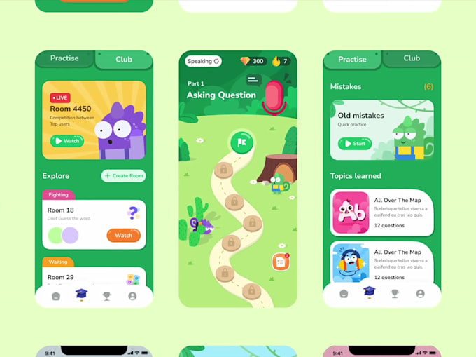 develop kid learning app education app learning game with animation video