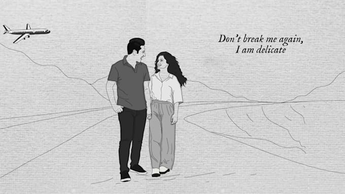 create genuine hand drawn lyric video