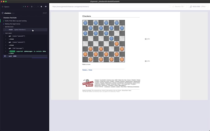 automate your web application e2e scenarios in cypress