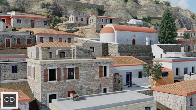 create 3d models of monuments, ancient cities, interior and exterior design