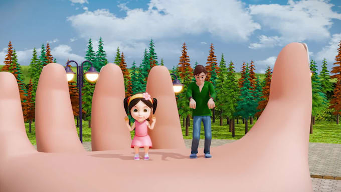 3d,2d kids rhymes animator