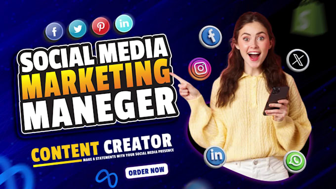 be your social media marketing manager and assistant