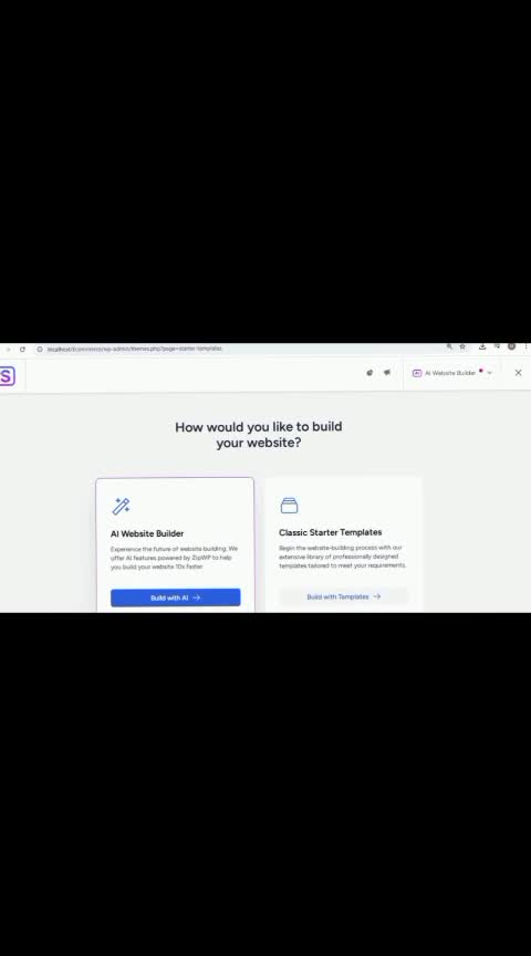 build wordpress website or on local xampp server
