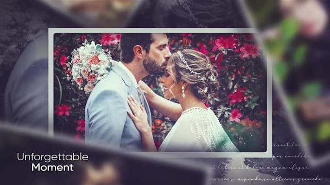 create wedding, birthday, memorial photo slideshow video