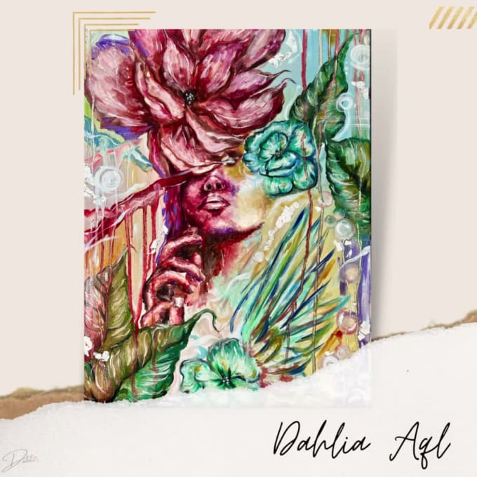 Paint an oil painting on canvas with delivery by Rougebydalia Fiverr