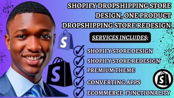 I will create shopify dropshipping store design,one product dropshipping store redesign