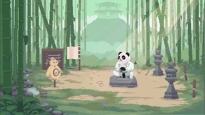 make detailed pixel art backgrounds