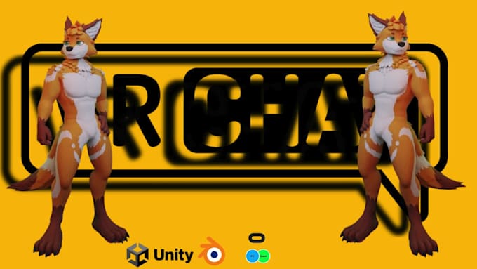 create a vrchat furry avatar model, vrchat avatar, vrc fursona