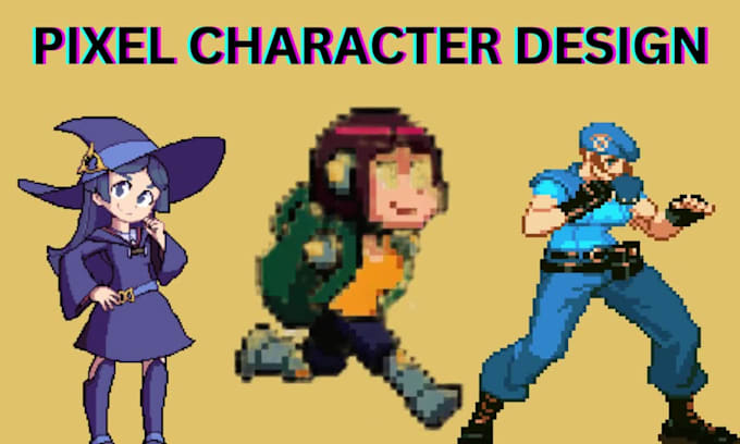 create pixel art character design, 8 bit game assets, nsfw pixel for video game