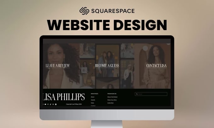 design professional squarespace website quick