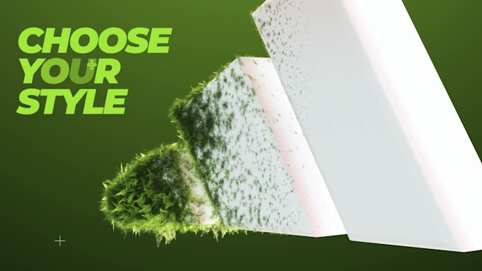 grow 3d plants on your logo