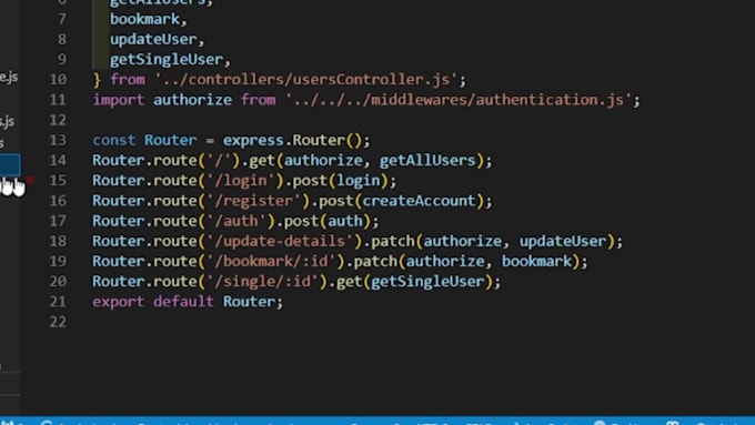 develop a nodejs api for you application