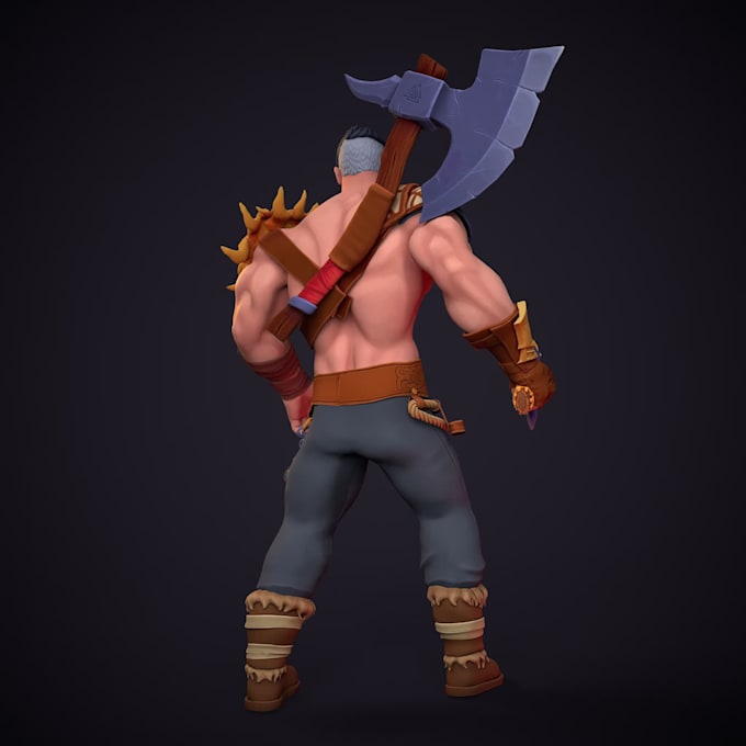 model a 3d character for games and films