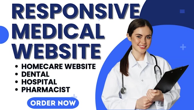 create medical website home care website dental medical hospital