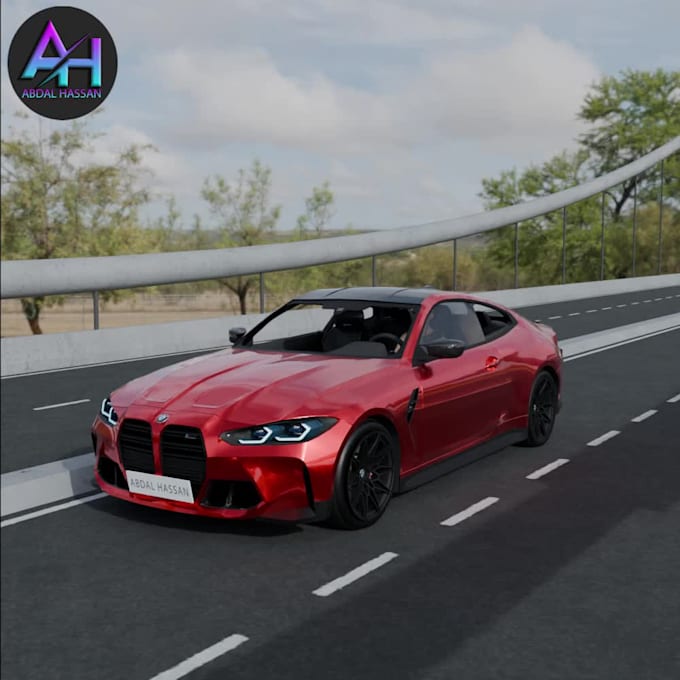 do car modeling and realistic renders with animation