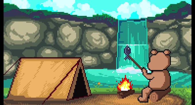 create any pixel art animation 8 bit or 16 bit style for you