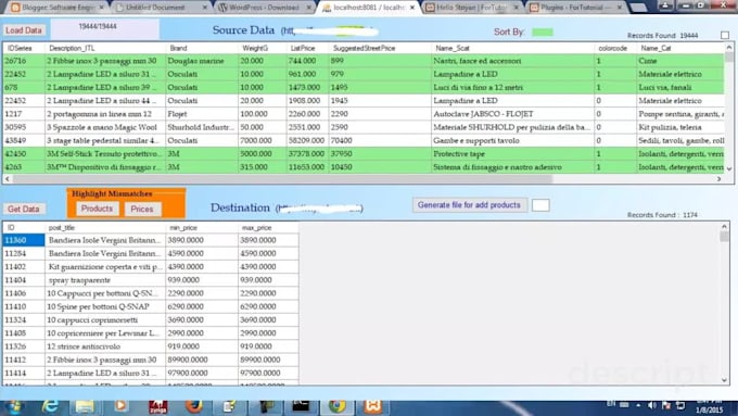 import or export data to ms excel from sql, mysql, and access databases