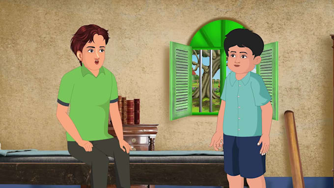 create 2d kid story animation in adobe animate