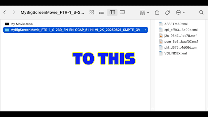 create a professionally made dcp for theatrical distribution