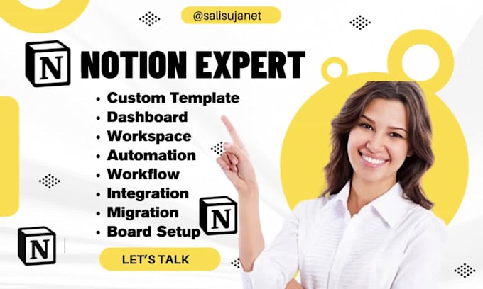 build custom notion template for your notion workspace as a notion expert
