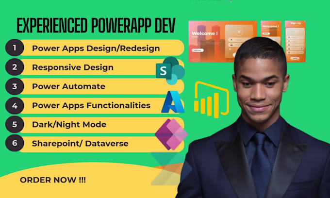 develop and create custom microsoft powerapps, power automate and power platform
