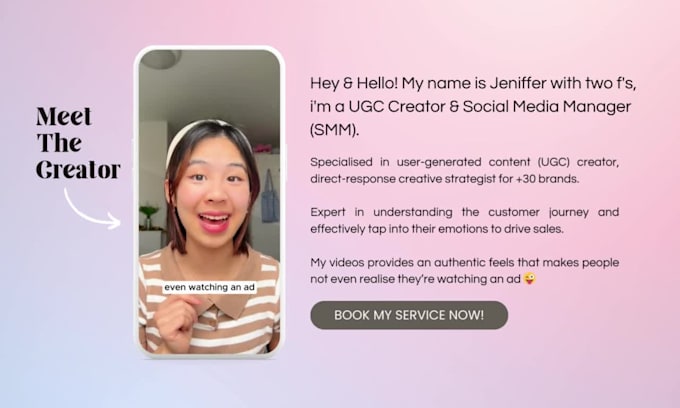 be your UK ugc creator for tiktok, reels or shorts