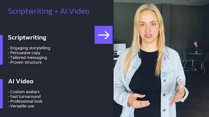 Create a captivating script and ai avatar video by Mayasayvanova | Fiverr