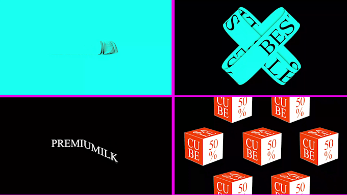 do kinetic typography,animated text ,party visuals