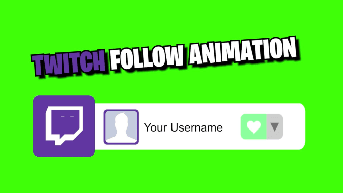 Create twitch follow animation by Kroquiss | Fiverr