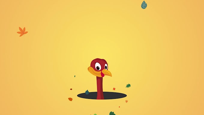 create thanksgiving day logo animation