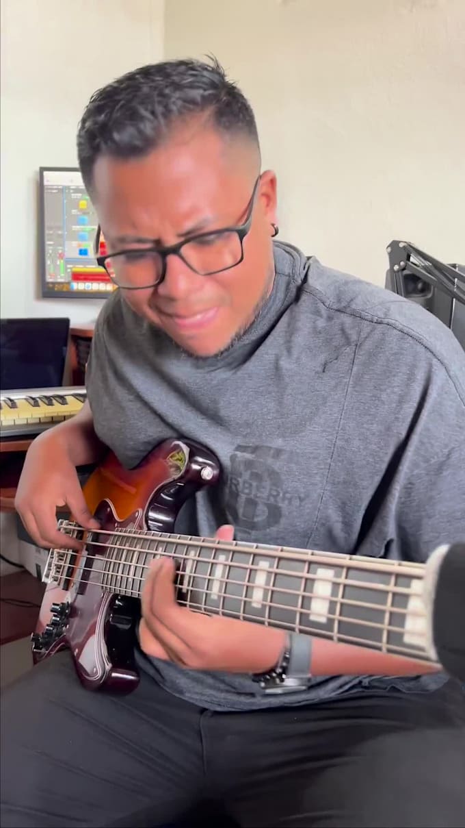 record professional bass for your song