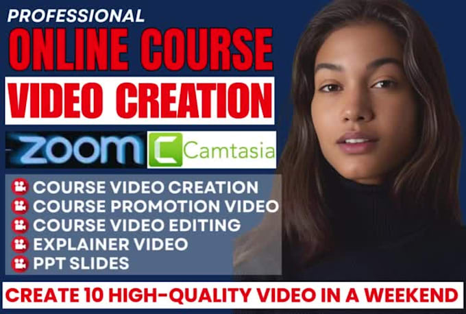 create and edit online course video training videos elearning course content