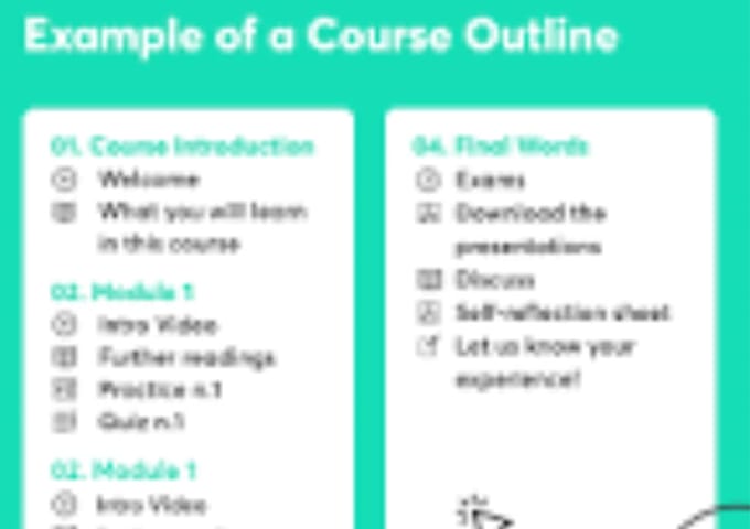 Create course content and outline by Nishu987 | Fiverr