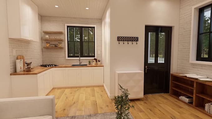 create interior and exterior design walkthrough videos