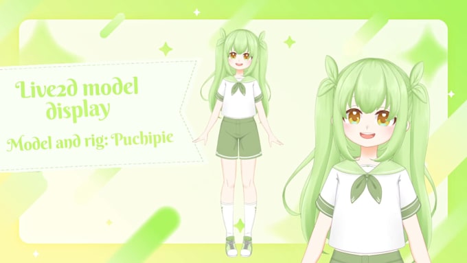 sell adoptable full body fully rigged live2d model