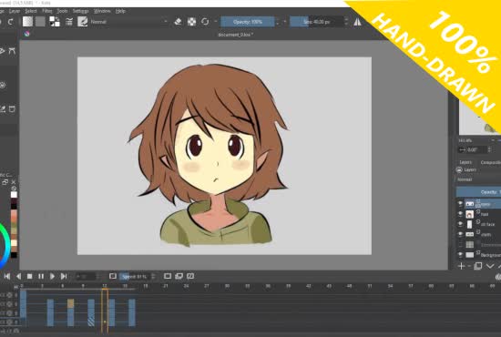 Create anime style 2d hand drawn gif animation by Hamzaa_mayo | Fiverr