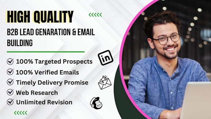 Create b2b leads , targeted linkedin leads email list more by Md ...