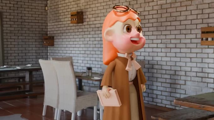 make disney pixar style 3d characters