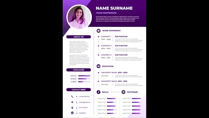 Provide professional cv and resume design services by Tharu_g_desing ...