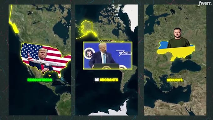 create map explainer animation for youtube in 24 hours