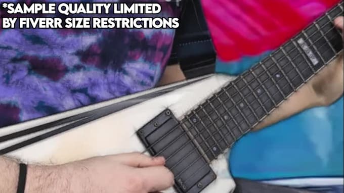 record professional electric guitar tracks, riffs, and solos